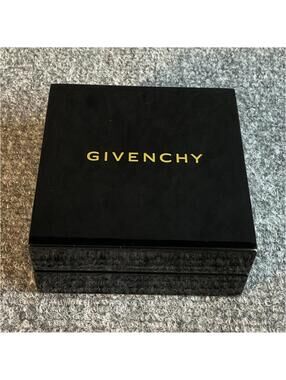 Givenchy Silver Bangle Bracelet Set of 3 with Rhinestones, Signed, 3in Round